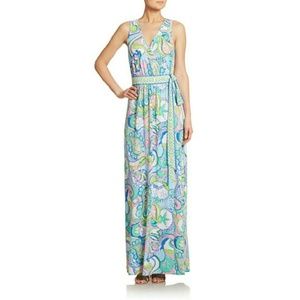 Lilly Pulitzer Bellina wrap maxi dress XS NWT